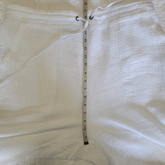 Cynthia Rowley Lightweight 100% Cotton Cropped Pants 2X White NWOT - Picture 10 of 13